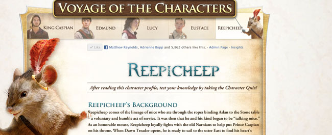 NarniaCharacters.com